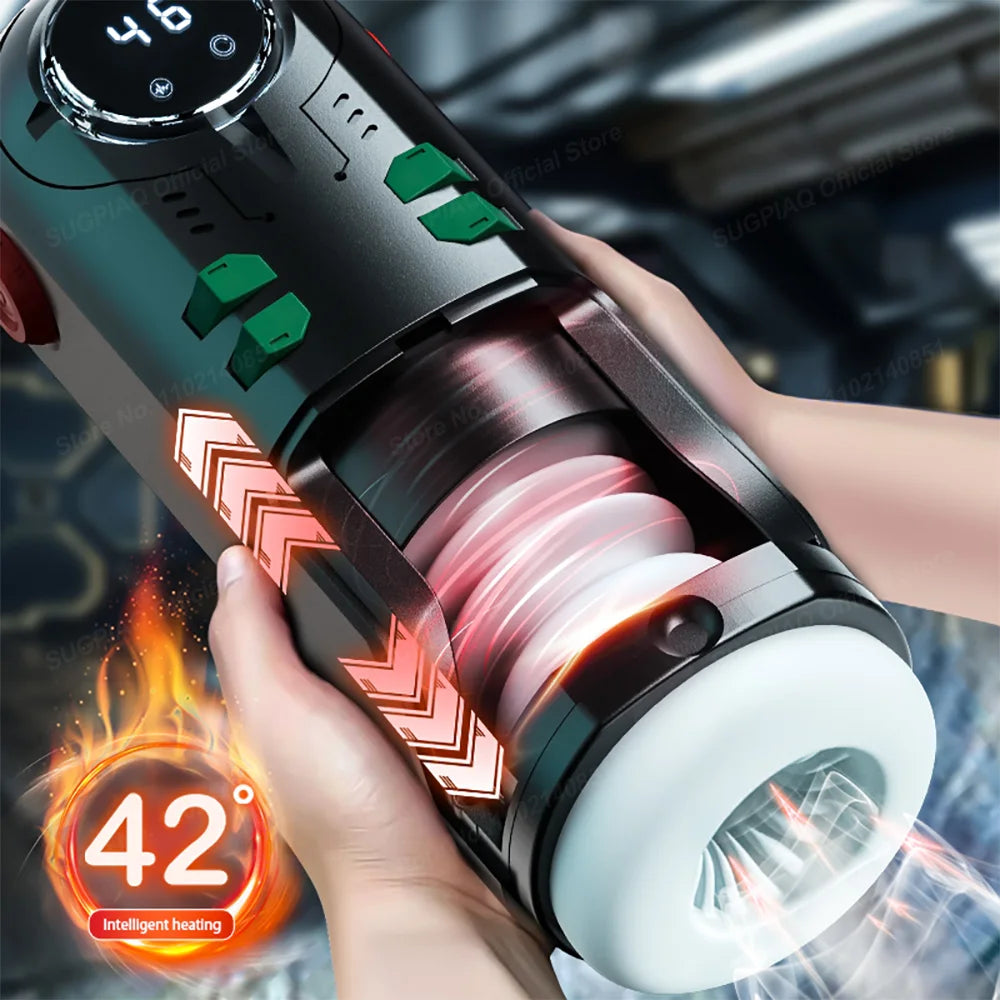Automatic Suck Vaginal Heating Blowjob Vibrator Adult Male Sexual Tools
