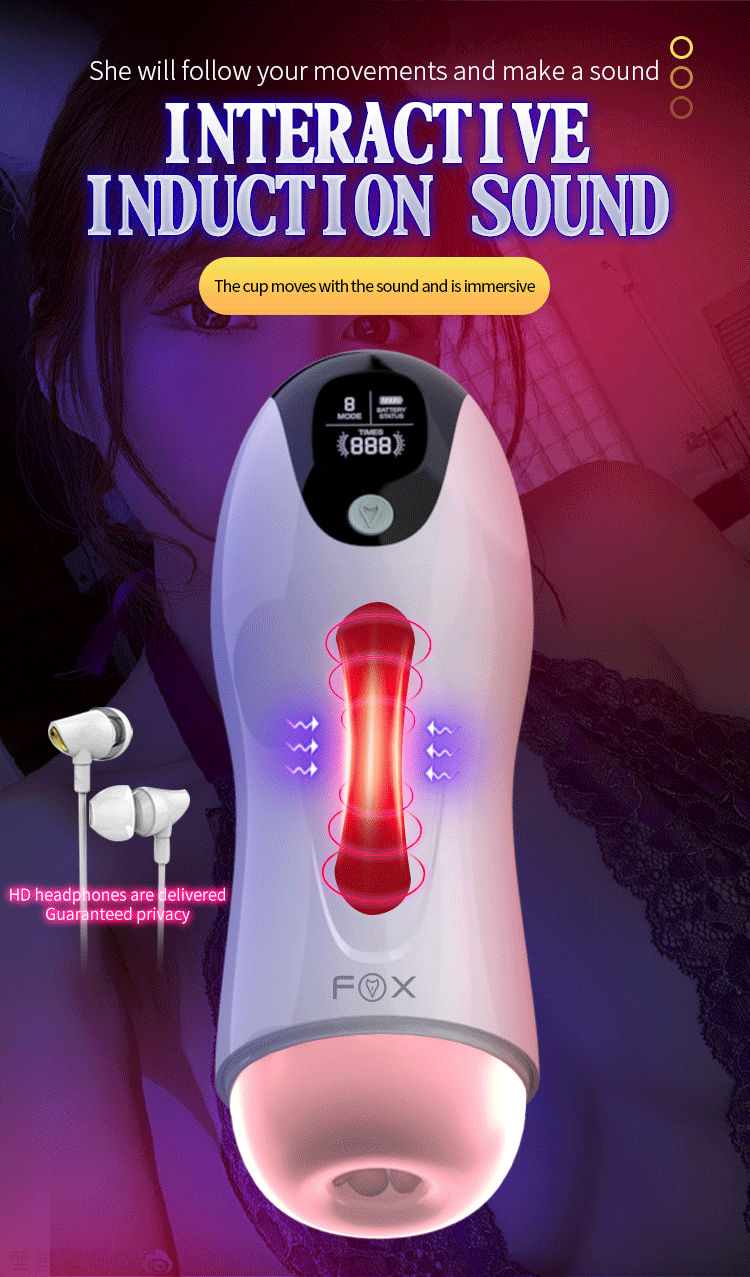 Automatic Sucking Telescopic Intelligent Sound Heating Simulation Sex Masturbation