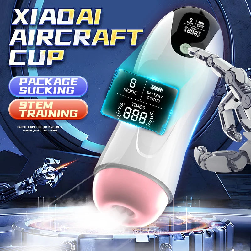 Automatic Sucking Telescopic Intelligent Sound Heating Simulation Sex Masturbation