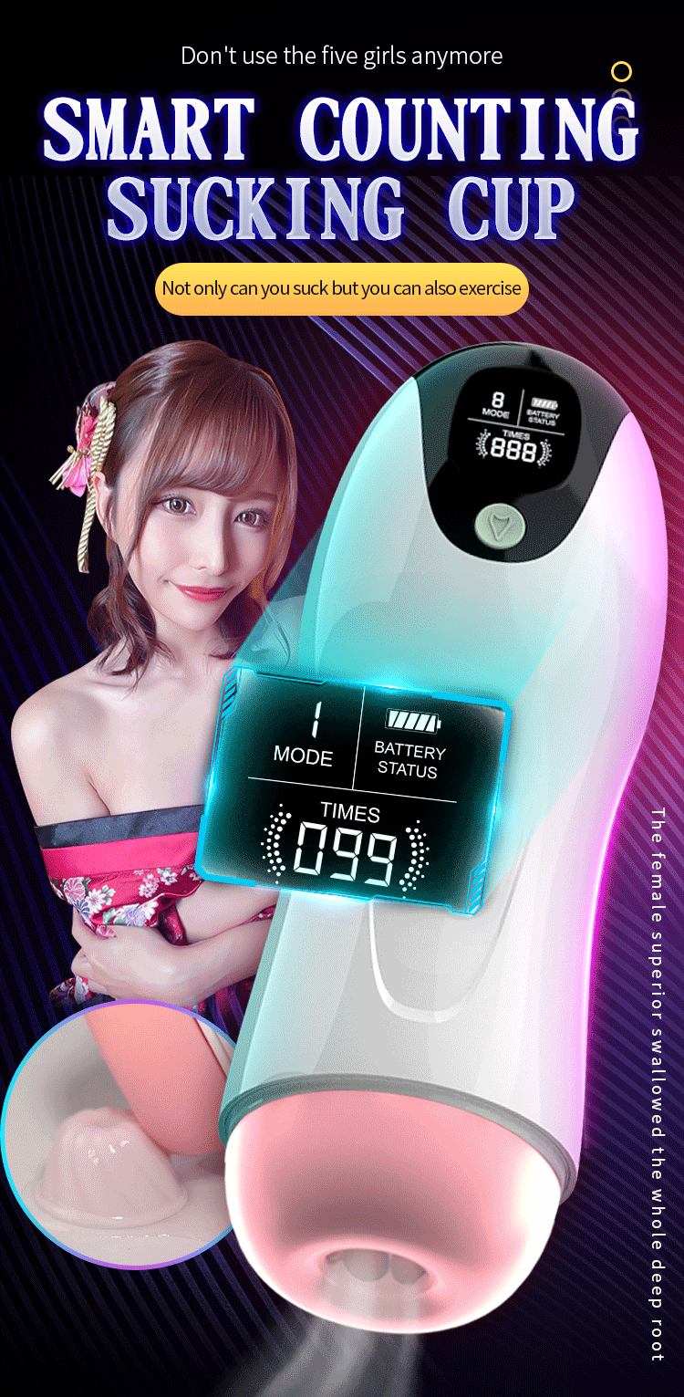 Automatic Sucking Telescopic Intelligent Sound Heating Simulation Sex Masturbation