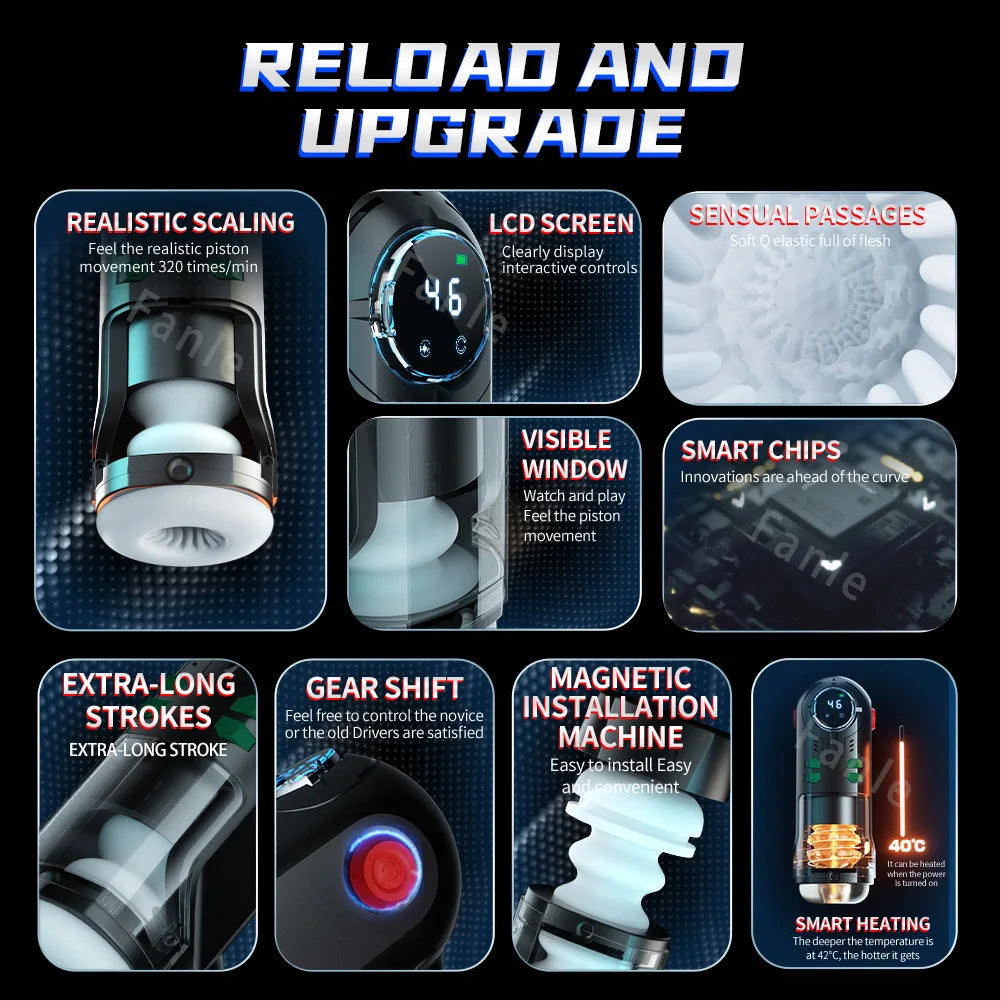 Automatic Suck Vaginal Heating Blowjob Vibrator Adult Male Sexual Tools