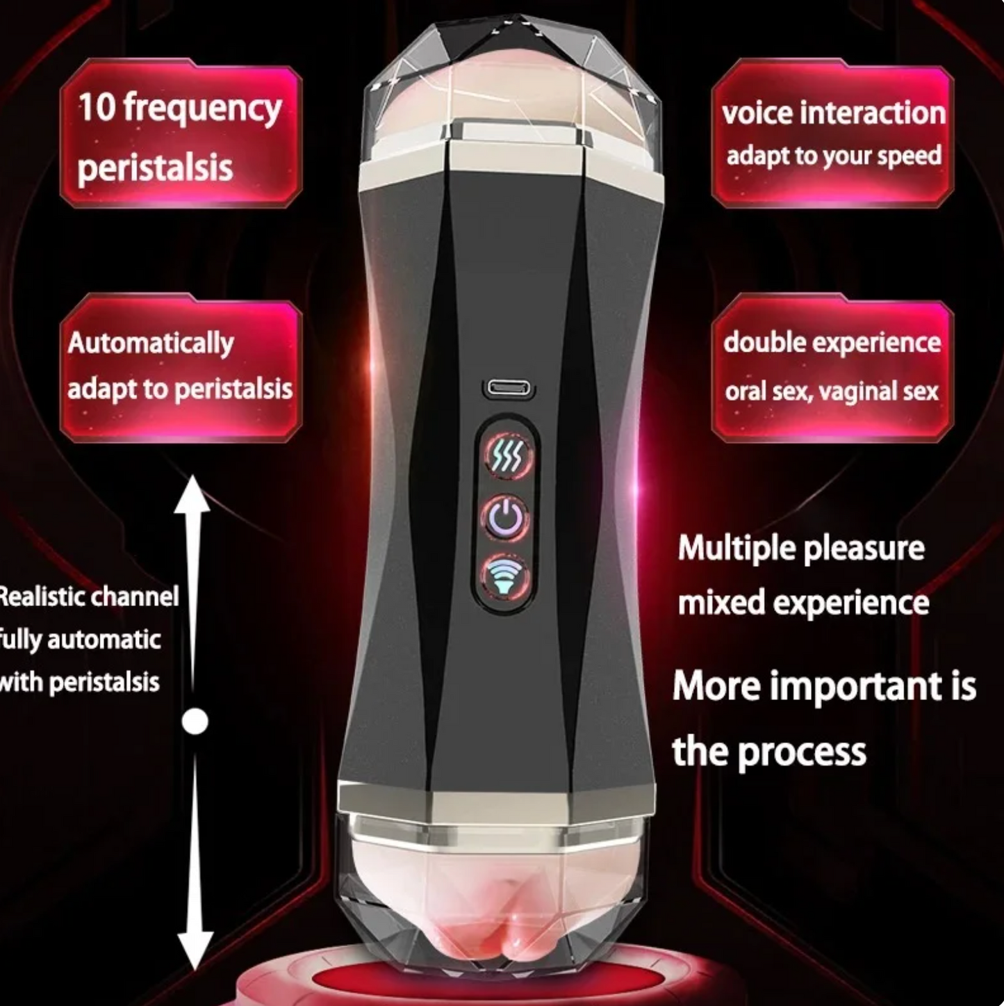Automatic Sucking Blowjob Machine, Best Blowjob Toy for Men, 8002