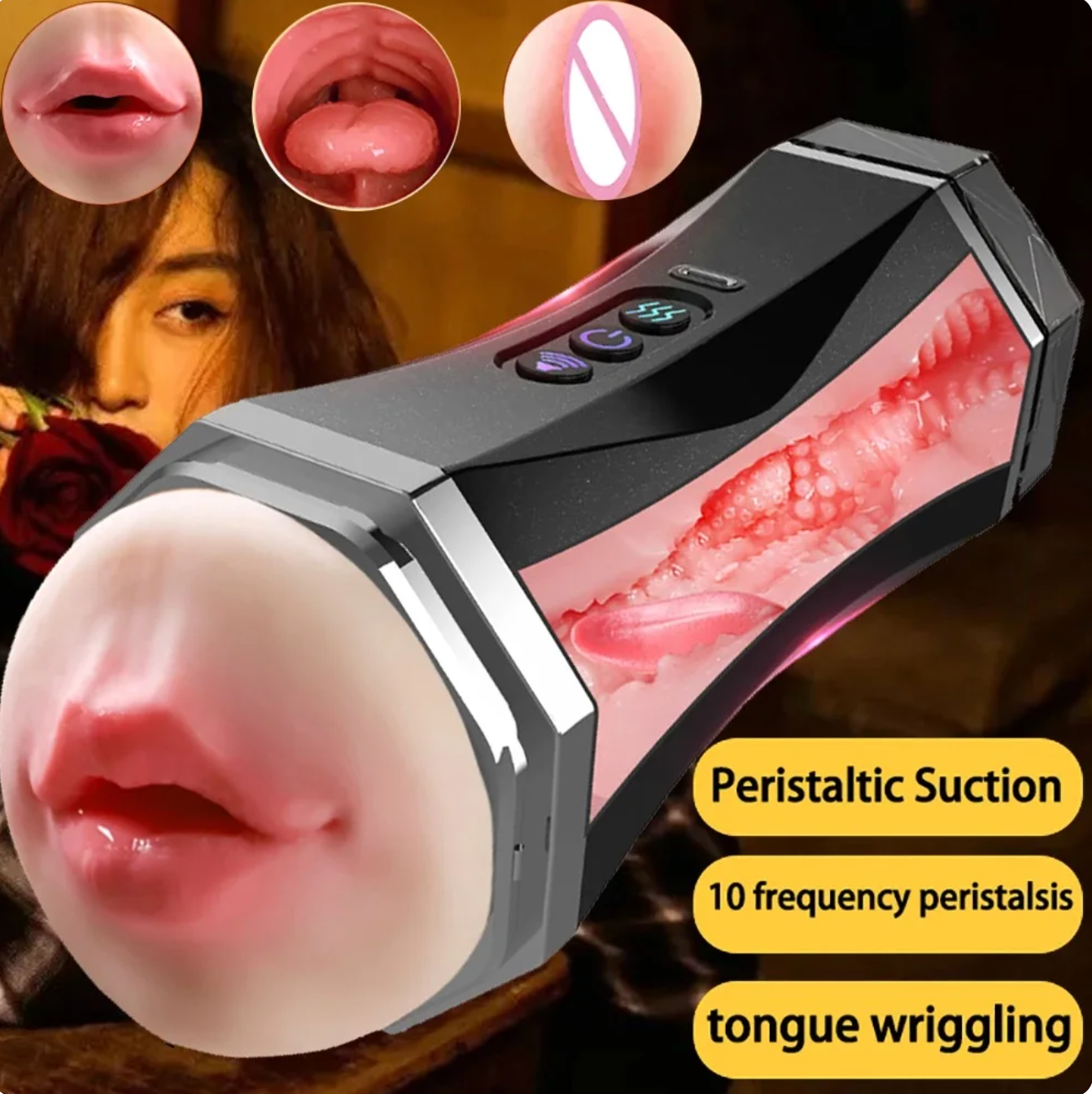 Automatic Sucking Blowjob Machine, Best Blowjob Toy for Men, 8002